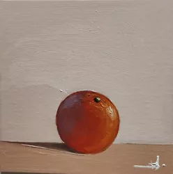 Buy Orange Oil Painting Vivek Mandalia Impressionism 8x8 Collectible Coa Original  • 0.99£