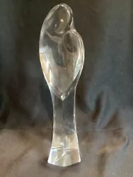 Buy 10”Vintage Mid Century Modern Art Glass Sculpture Stylized Mother & Child Signed • 41.34£