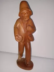 Buy Hand Carved Wooden Sculpture 15  Carving Folk Art Man Primitive • 20.89£