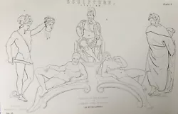 Buy Antique Print Italian Sculpture Engraving Perseus Statues In Monument C1870's • 6.99£