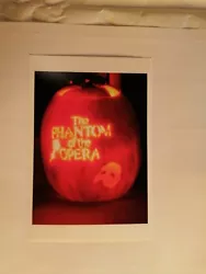 Buy Modern Phantom Of The Opera Pumpkin Halloween Print Picture Collectable Art • 1.10£