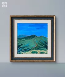 Buy Bob Ross Style Oil Mountains Painting Large Art Tree Landscape Acrylics Art • 355.21£