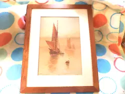 Buy Framed 1920s  Water Colour By J. Eamons  Shipping Scene • 50£