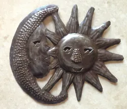 Buy Sun Burst Sun And Moon Eclipse Wall Art Sculpture Small Sunburst Metal Art NEW • 9.92£