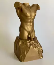 Buy Male Sculpture Hand-painted Antique Style Vintage Metallic Bronze • 189£