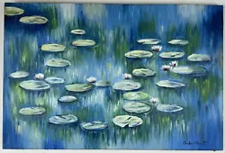 Buy Claude Monet (Handmade) Oil On Canvas Painting Signed & Stamped • 630£