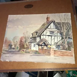 Buy David Green Bedford House Watercolour 1992 Original • 19£