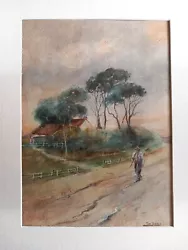 Buy VINTAGE WATERCOLOUR BY THE SCOTTISH ARTIST TOM TERRIS CASTLECARY 1920c • 74.99£