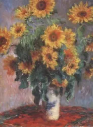 Buy Bouquet Of Sunflowers 1880 MON120 Monet Poster Art Print A4 A3 A2 A1 • 3.53£
