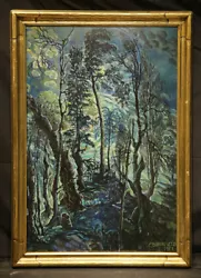 Buy Antique Painting Forest Scene By Important Modern American Artist  • 12,235.07£