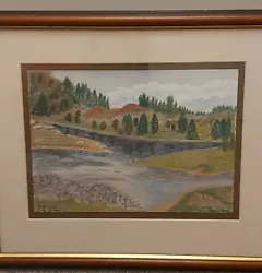 Buy Water Colour Paintings Framed Landscape Artist Signed Edith 1982  • 2.99£