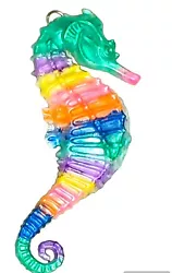 Buy Homemade Resin Wall Art Sculpture Small Colourful Seahorse  • 5£
