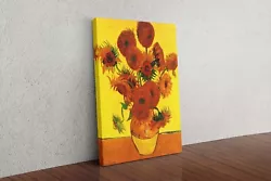 Buy Vincent Van Gogh 12 Sunflowers Canvas Wall Art Picture Painting Poster Print • 14.39£