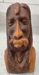Buy Hand Carved Wood Vintage Jamaican Man Sculpture Signed Numbered  Pre Owned • 20.66£
