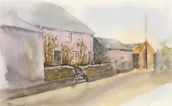 Buy John Leadbeater - Contemporary Watercolour, Village Street • 38£