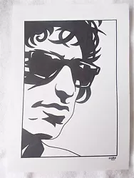 Buy A4 Art Marker Pen Sketch Drawing Musician Bob Dylan C • 15£