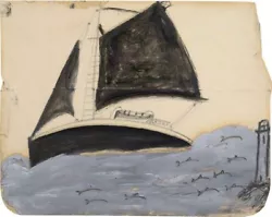 Buy Sailing Ship And Porpoises : Alfred Wallis : 1932 : Art Print Primitivism • 64.36£