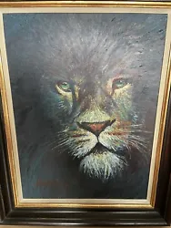 Buy Green Eyed Lion Original Oil Painting Rolf Harris • 35,000£