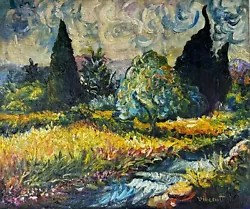 Buy Vincent Van Gogh (Handmade) Oil On Canvas Painting Signed And Stamped • 708.75£