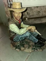 Buy Clint Eastwood Large Resin Sculpture, Statue,  Vintage Signed P. Mook • 20£