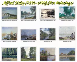 Buy Alfred Sisley (Art Paintings) Photos CD (500+ Paintings CD) Nice • 8.30£