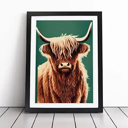 Buy Fabulous Highland Cow Wall Art Print Framed Canvas Picture Poster Decor • 24.95£