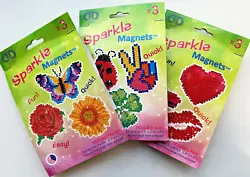 Buy Diamond Dotz Sparkle Magnets Kits 9 Magnets Includes Stylus, Craft & Wax. • 8£