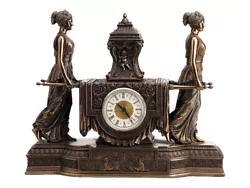 Buy Women Carrying Urn On The Litter Mantel Clock Cold Cast Bronze & Resin Statue • 212.20£