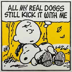 Buy Rare Large Original Signed Mark Drew My Real Doggs Acrylic On Canvas Snoopy Art • 23,718.23£