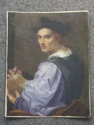 Buy Andrea Del Sarto Italian 1486-1531 Watercolour Painting Portrait Of Man 19C Work • 29.99£