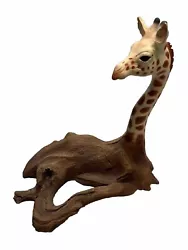Buy Rick Cain Giraffe African Youth Sculpture Limited Edition 1985 Resin W Wood Dust • 29.76£