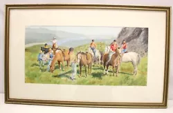 Buy LEONARD PITTY  Pony Trekkers  SIGNED ORIGINAL Watercolour Painting FRAMED - T21 • 9.99£