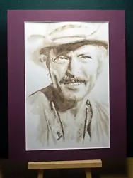 Buy Original Painted Portrait Of Lee Van Cleef, By Artist Gary Thompson • 35£
