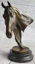 Buy Large Horse Head Bust Statue Ornament Sculpture Original Artwork Bronze Statue • 330.74£