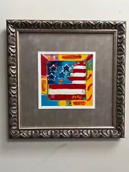 Buy STUNNING Peter Max (b. 1937 German/American) US FLAG Original Extensive Acrylic • 3,630.26£
