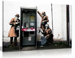 Buy Banksy Mi5 Gchq Spies Canvas Wall Art Picture Print • 15.99£