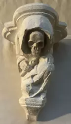 Buy Grim Reaper Skull Wall Hanging Shelf Sculpture Sconce • 49.61£