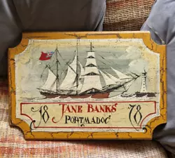 Buy Antique Old Style Oil Painting On Board Maritime Ships Nautical Ship Jane Banks • 0.99£