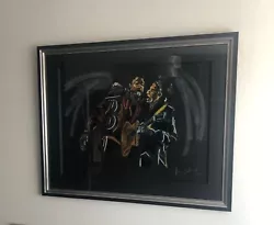 Buy RONNIE WOOD Paint It Black Keith Richards Hand Embellished Unique Painting • 6,750£