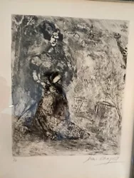 Buy RARE ORIGINAL MARC CHAGALL  La Fille  Girl Lady ETCHING Signed PAINTING • 8,500£