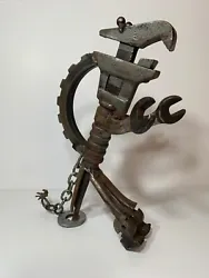 Buy Dinosaur T Rex Scrap Tools ART SCULPTURE Original Handcrafted SteamPunk Folk Art • 189.44£
