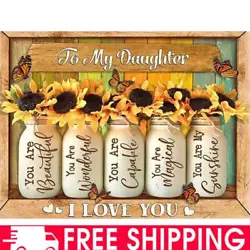 Buy Paint By Numbers Kit DIY Sunflower Oil Art Picture Craft Home Wall Decoration • 7.07£