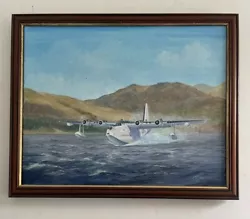 Buy Large Original Aviation Landscape Oil On Canvas Painting, Signed • 0.99£