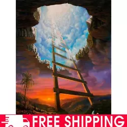 Buy Paint By Numbers Kit DIY Oil Art Space Elevator Picture Home Wall Decor 30x40cm • 7.19£