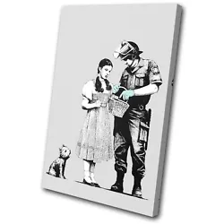Buy Banksy Painting Stop Search SINGLE CANVAS WALL ART Picture Print VA • 19.99£