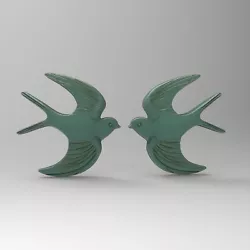 Buy 3D Printable Pair Bird Art Sculpture Flat Back Statue STL Files For CNC Router • 2.32£