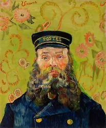 Buy Van Gogh The Postman (Joseph Roulin) Painting Premium Paper Print Poster Gift UK • 3.49£