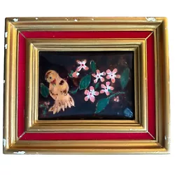 Buy Painting On Marquise De Velour Red Plus Email By Limoges 21.5x26cm • 6.77£