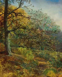 Buy JOHN ATKINSON GRIMSHAW CANVAS WALL ART PICTURE PRINT Woodland Near Leeds • 17.95£