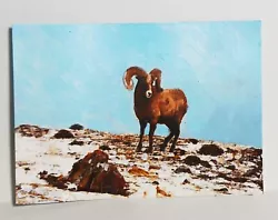 Buy Ram Above The Tree Line ACEO Original Animal PAINTING By Leslie Popp • 5.79£
